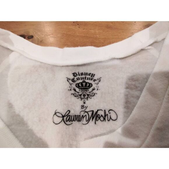 LAUREN MOSHI DISNEY COUTURE WHITE & BLACK SWEATSHIRT NWOT XS - Picture 3 of 11
